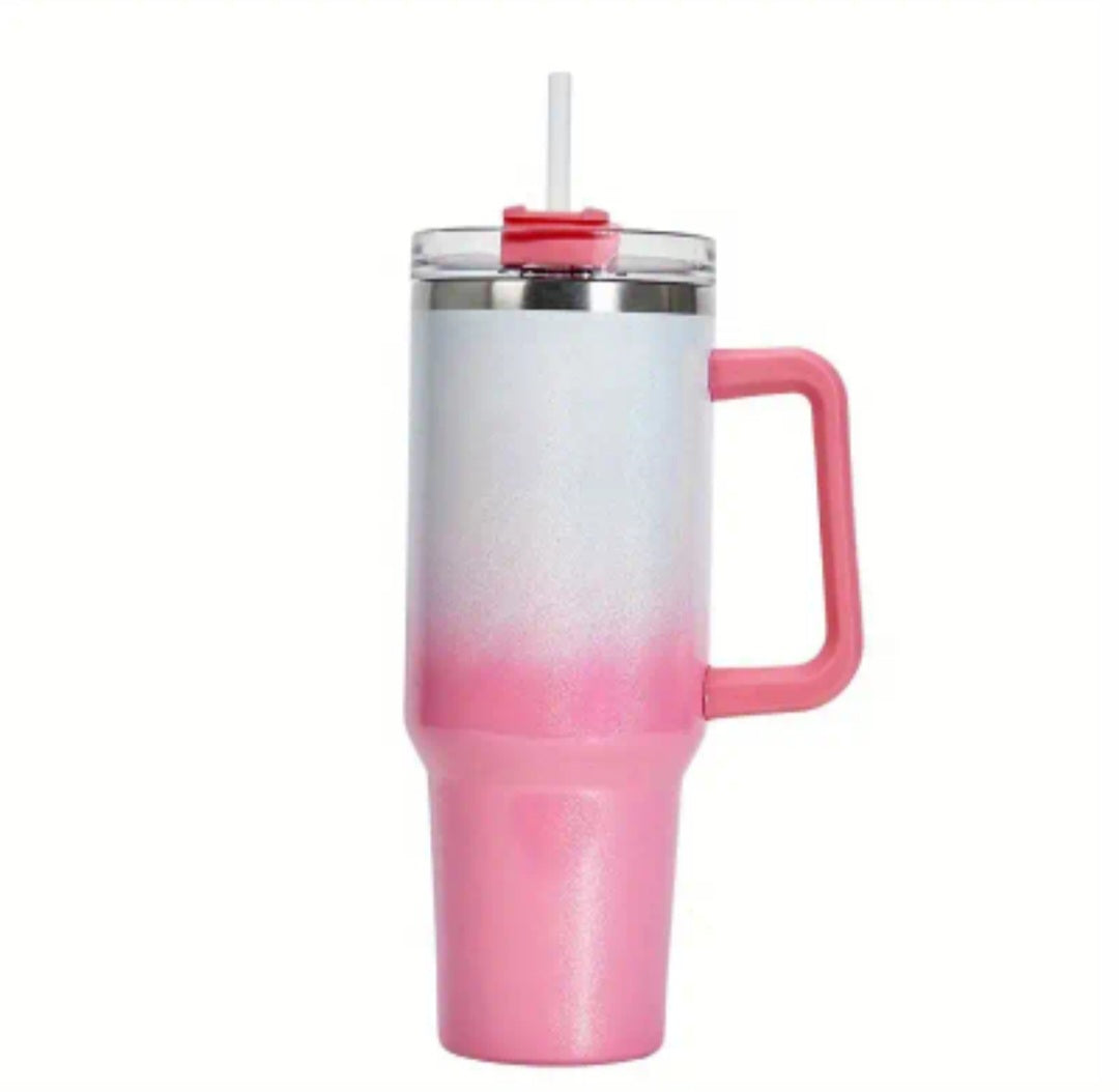 40oz Ombre Glitter Sublimation Tumbler