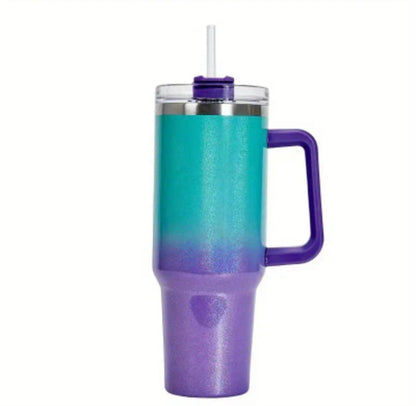 40oz Ombre Glitter Sublimation Tumbler