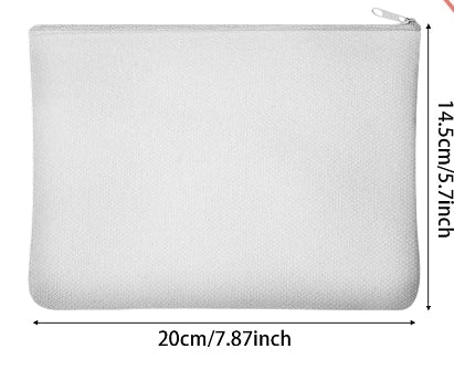 Sublimation Blank Canvas Makeup Bags Blank DIY Cosmetic Makeup Bags Ca –  Buy Let's get Crafty Blanks LLC